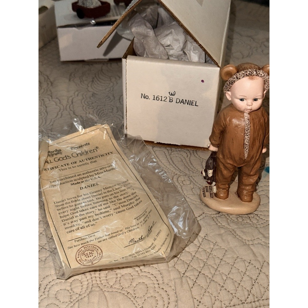 All Gods Children Martha Holcombe Root Figurine Daniel in PJs Limited Edition